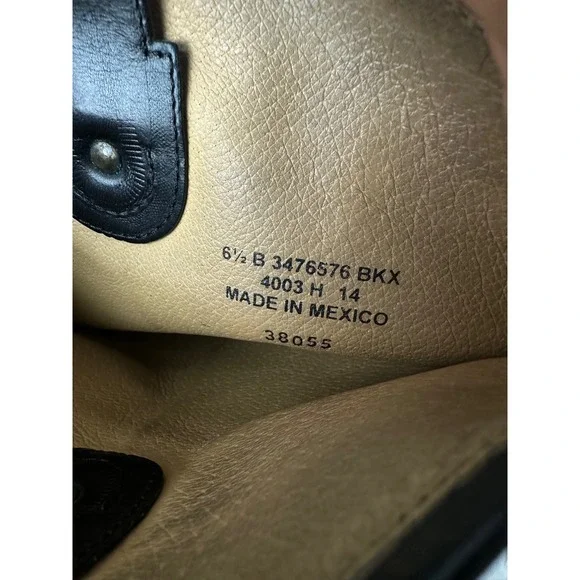 FRYE Jackie 76575 Women's 6.5B Black Leather Western Riding Boots MEXICO - Picture 3 of 14